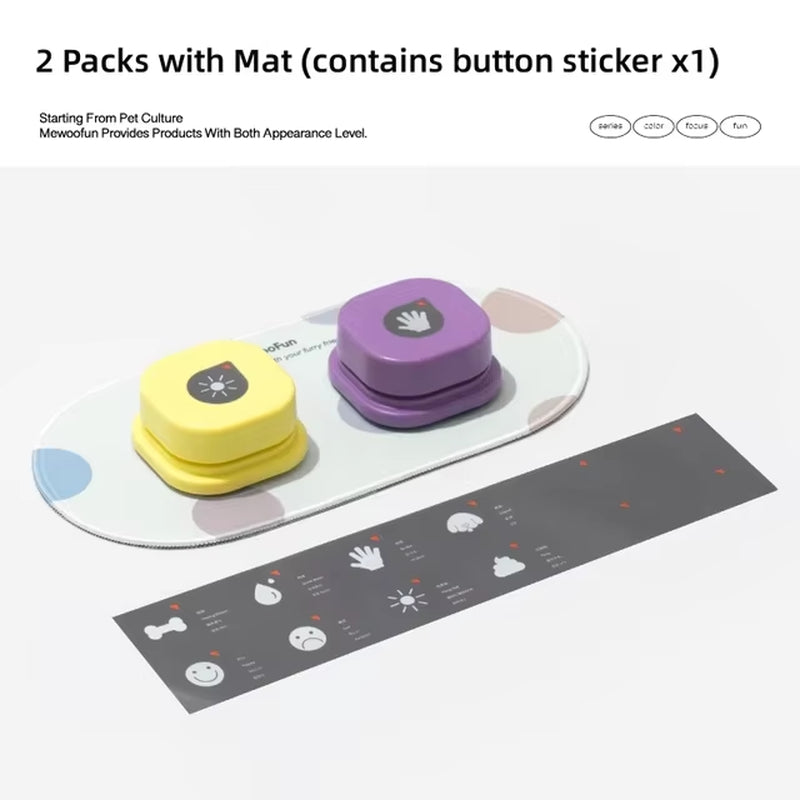 Talkipaws Smart Button Set – Teach Your Pet to Speak with a Paw
