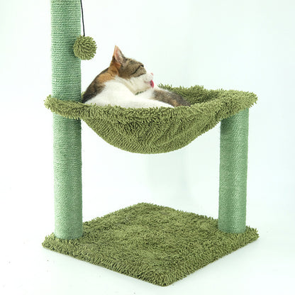 Cat Climbing Frame with Cactus Design