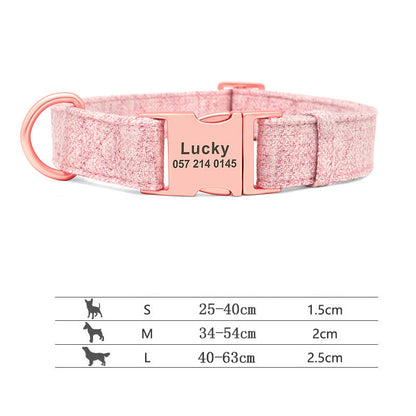 Engraved Anti-Lost Dog Collar