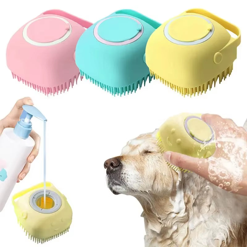 Furease Spa Brush – 2-In-1 Grooming & Bath Time Bliss for Dogs and Cats