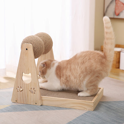 Solid Wood Cat Teaser Board