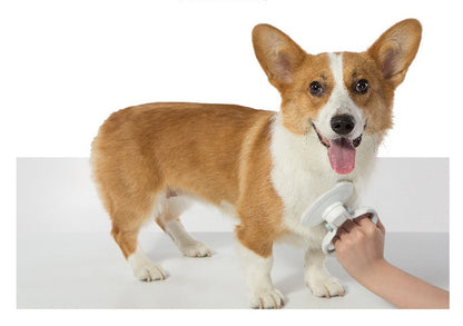 Self-cleaning wire brush for pets