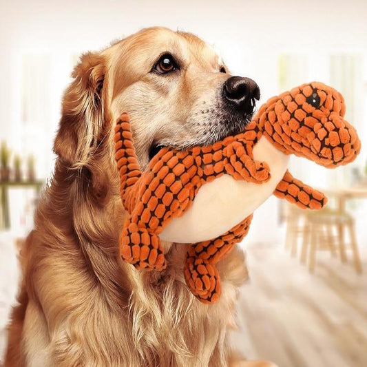 Squeaky Dinosaur Toy for Pets