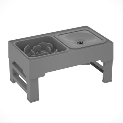 Dog Double Bowls Stainless Stand