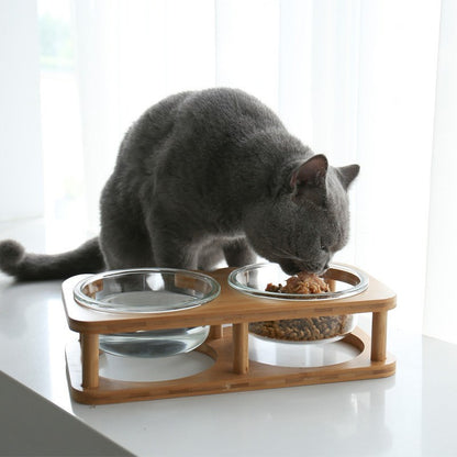 Modern Glass Pet Bowl