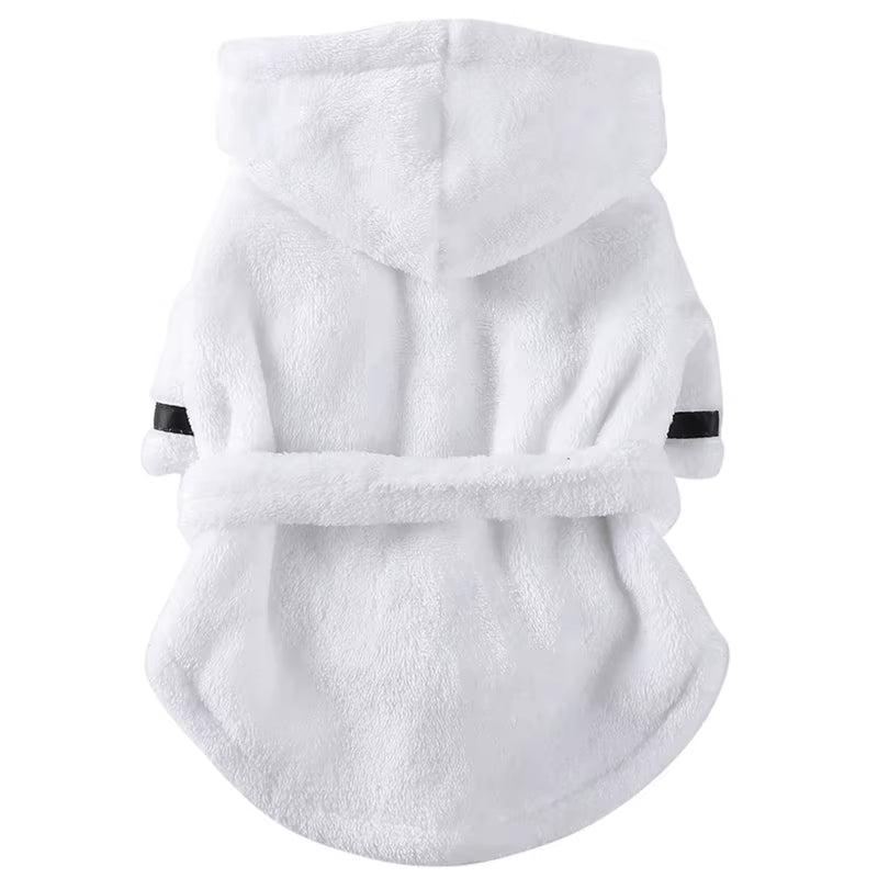 Pawdry Hooded Bathrobe – Ultra-Absorbent Towel Pajama for Clean, Comfy Dogs