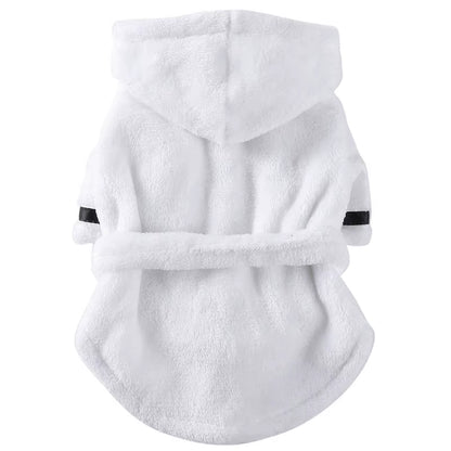 Pawdry Hooded Bathrobe – Ultra-Absorbent Towel Pajama for Clean, Comfy Dogs