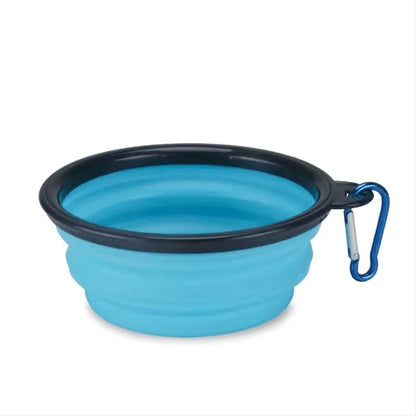 Collapsible Pet Travel Bowl – Portable Silicone Food & Water Bowl