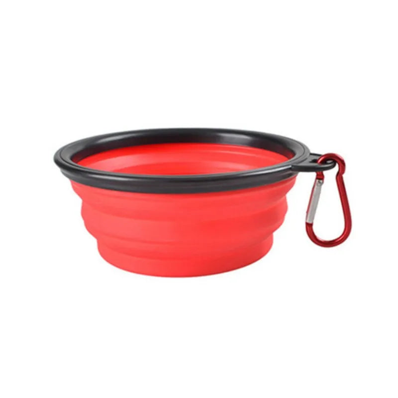 Collapsible Pet Travel Bowl – Portable Silicone Food & Water Bowl