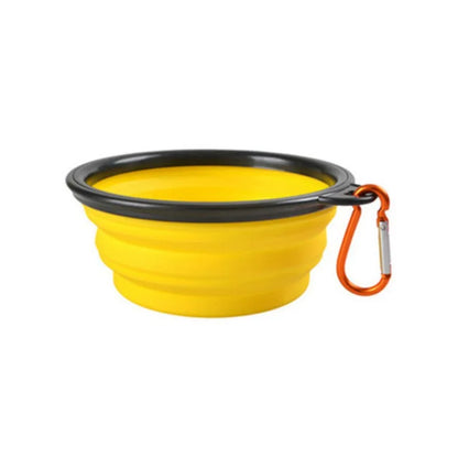 Collapsible Pet Travel Bowl – Portable Silicone Food & Water Bowl