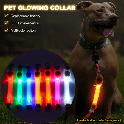 Waterproof LED Dog Leash Light – Anti-Lost Night Visibility Safety Pendant