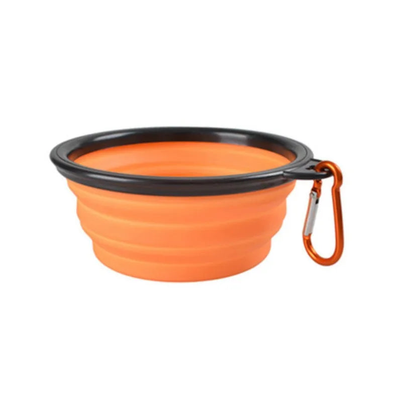 Collapsible Pet Travel Bowl – Portable Silicone Food & Water Bowl