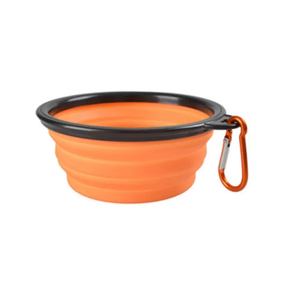 Collapsible Pet Travel Bowl – Portable Silicone Food & Water Bowl