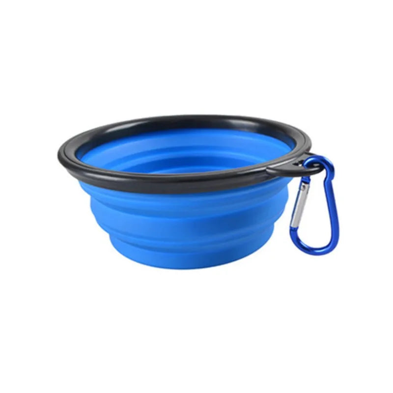 Collapsible Pet Travel Bowl – Portable Silicone Food & Water Bowl