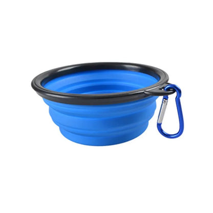 Collapsible Pet Travel Bowl – Portable Silicone Food & Water Bowl
