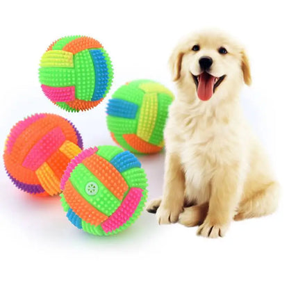 Glowing Ball Dog Toy – LED Light-Up Bouncy Toy for Dogs & Cats