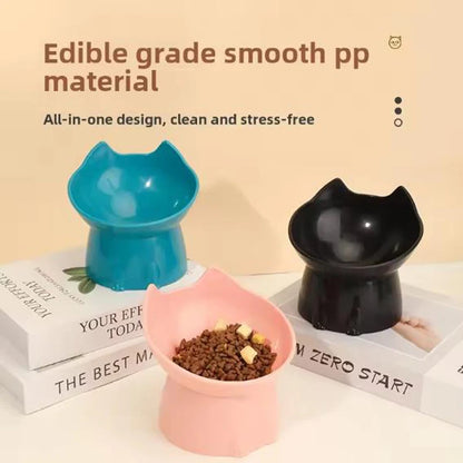 Ergonomic Elevated Cat & Dog Bowl – Anti-Spill & Neck Protection Design