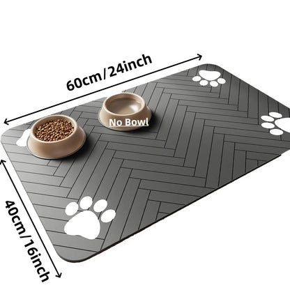 Pet Feeding Mat – Waterproof Placemat for Food & Water Bowls