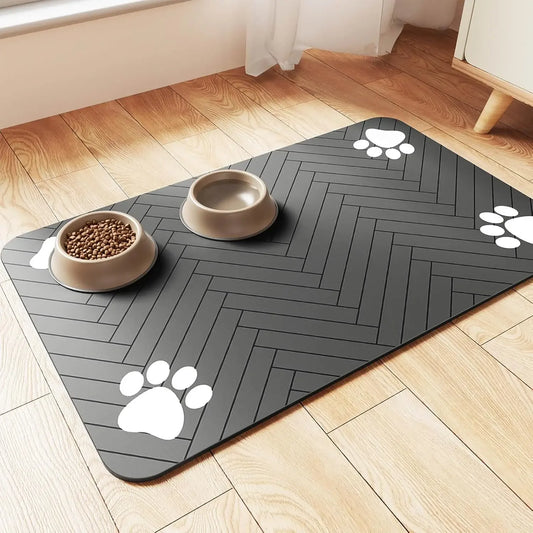 Pet Feeding Mat – Waterproof Placemat for Food & Water Bowls