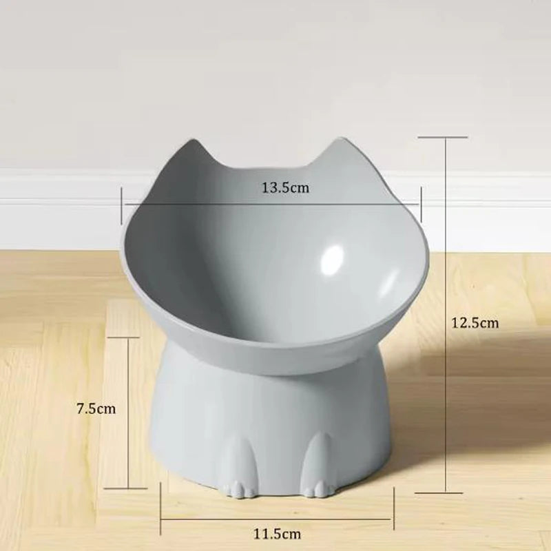 Ergonomic Elevated Cat & Dog Bowl – Anti-Spill & Neck Protection Design