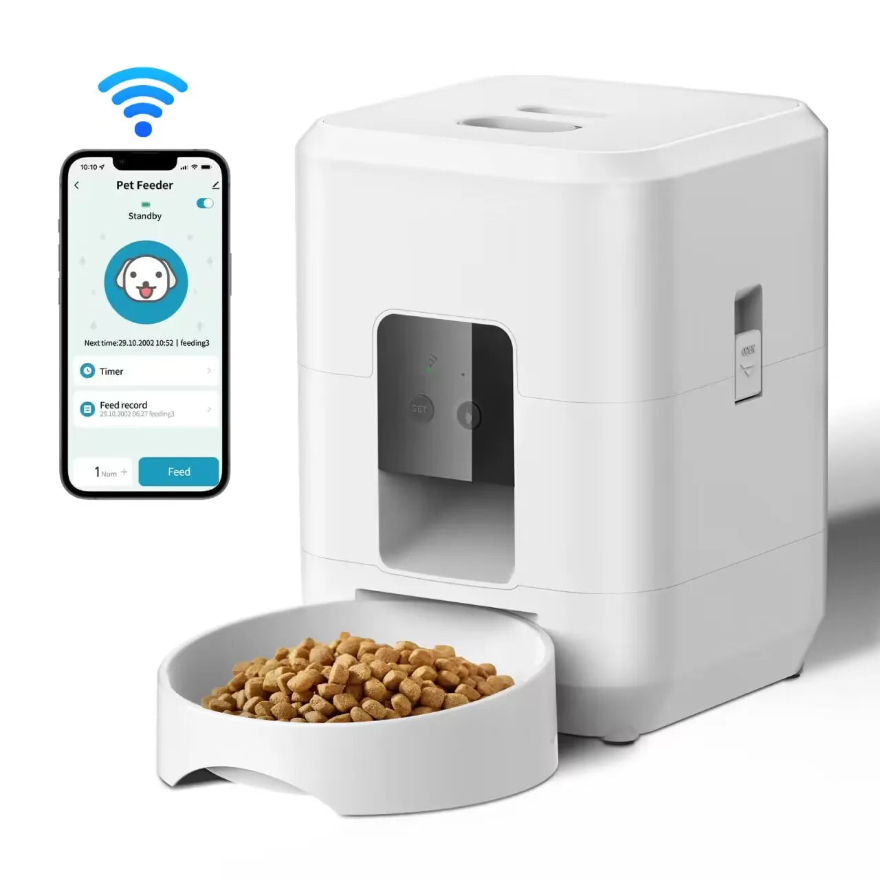 Smart Pet Feeder WiFi – Automatic Cat & Dog Food Dispenser
