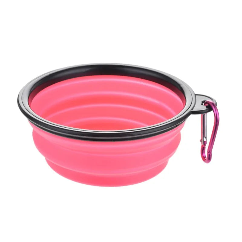 Collapsible Pet Travel Bowl – Portable Silicone Food & Water Bowl