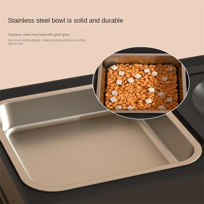 Dog Double Bowls Stainless Stand