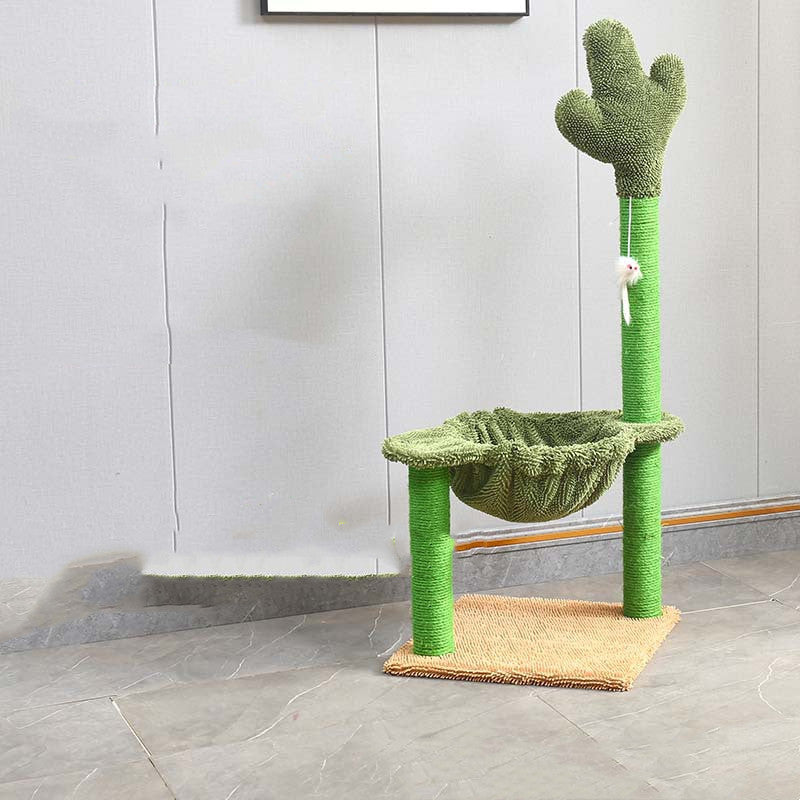 Cat Climbing Frame with Cactus Design