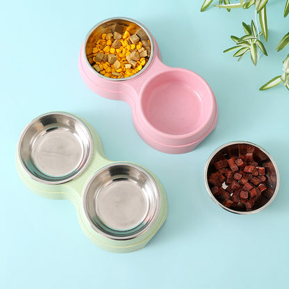 Pet Food and Water Feeder Bowl